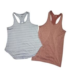 Zyia Pink Medium Activewear Tank & Gray Zella Women's Medium |Running, Yoga, Gym
